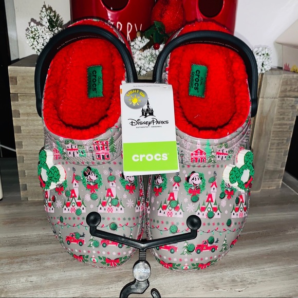 Disney Shoes - Disney Mickey Holiday Light Up Crocs